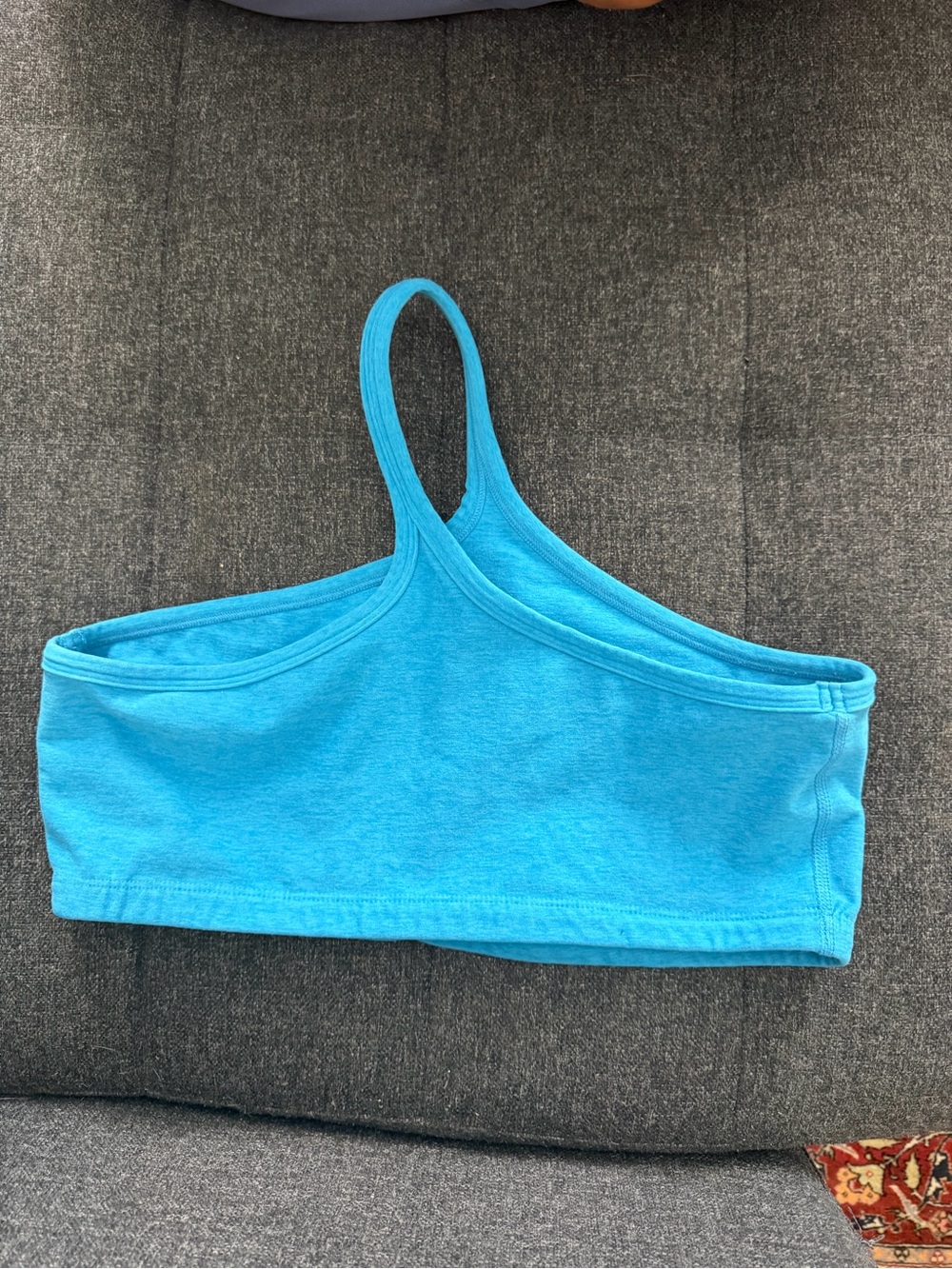 Beyond Yoga Bright Turquoise Hooded Crop Top